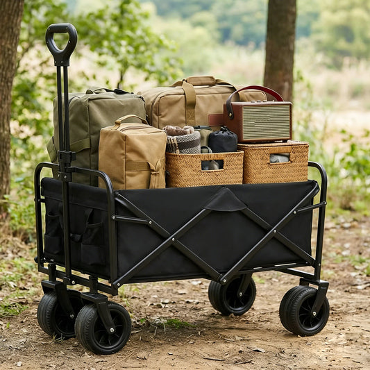 Chariot Pliable XXL — Courses, Jardin & Transport · 160 kg
