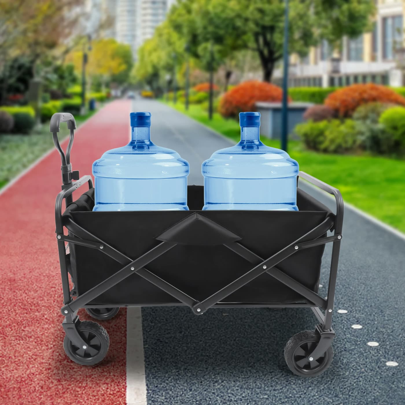 Chariot transportant une charge lourde