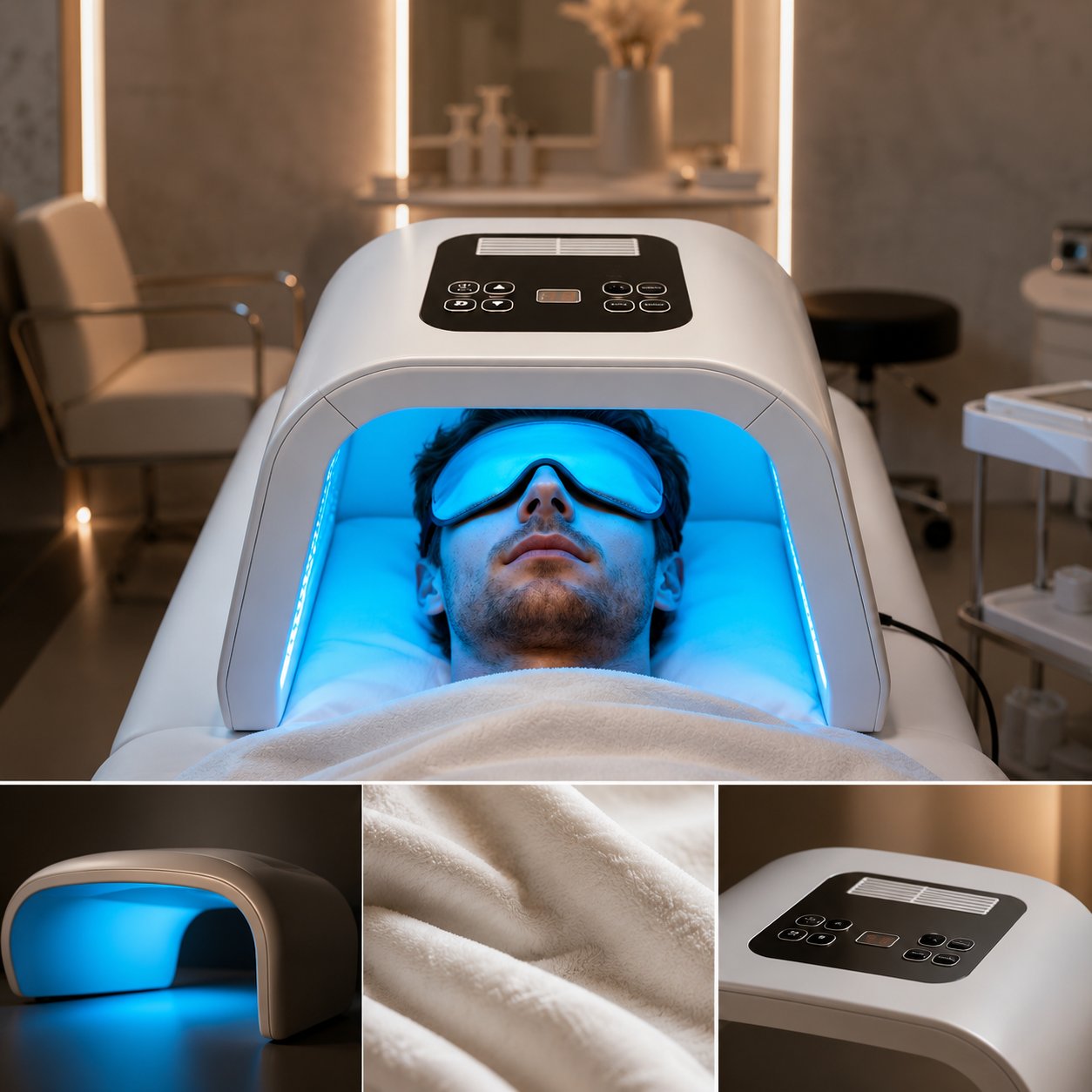 Soin LED pour homme